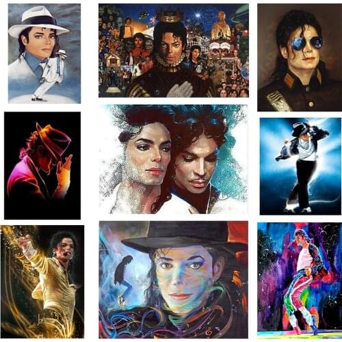 Full Drill Diamond Painting Michael Jackson Poster 5D Diy Cross Stitch Embroidery Star Picture Rhinestone Girl Home Decor