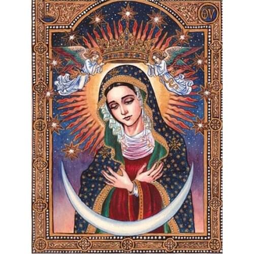 Full Drill square 5d DIY Diamond Painting Virgin Mary Our Lady Guadalupe 3d Cross-Stitch Embroidery arts mosaic abstract TY76