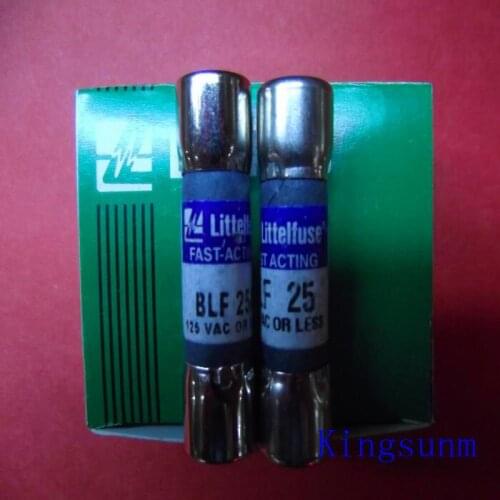 Free shipping 10pcs BLF 25 American Littelfuse fuse / fuse 10*38 genuine 25A 125V