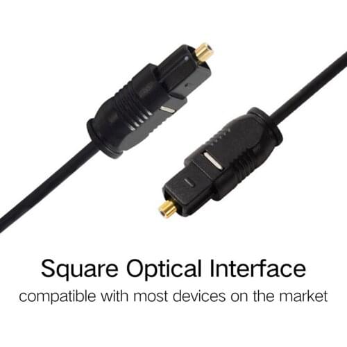 Digital Optical Audio Cable Plated 1/2/3/5m 10m 15m 30m MD DVD Gold Plated Cable For Dolby Surround 5.1/7.1 Channel Home Theater