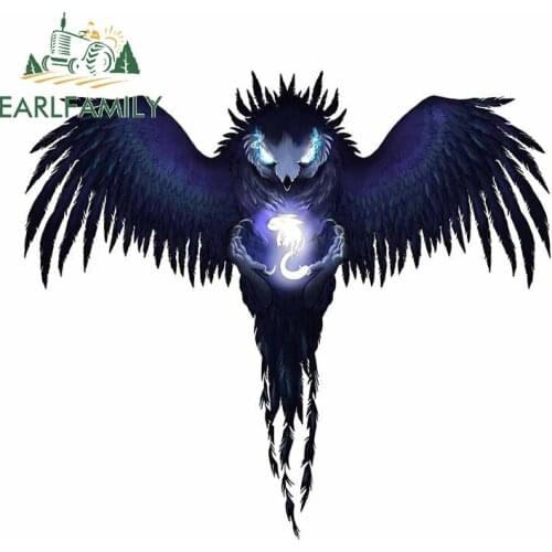 EARLFAMILY 13cm x 11.6cm for Ori And Kuro Funny Car Stickers Waterproof Decal Laptop Windows Decor Personality Vinyl Car Wrap