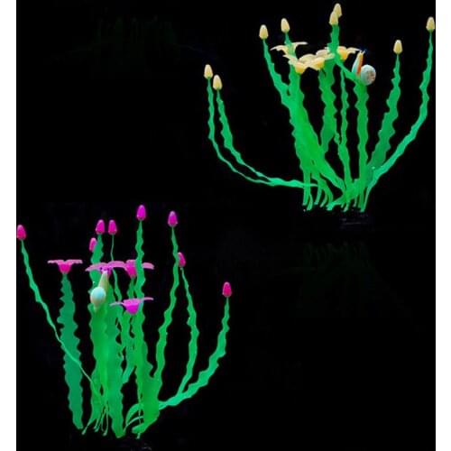 20 Pcs Artificial Silica Gel Plants Underwater Water Grass Decors Aquarium Landscape Colorful Dance Seaweed For Fish Tank New