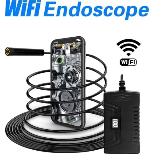 5.5mm WIFI Endoscope camera screen battery display HD1080p IP67 waterproof 3.5m/5m/10m 5.5mm/8.0mm inspection borescope