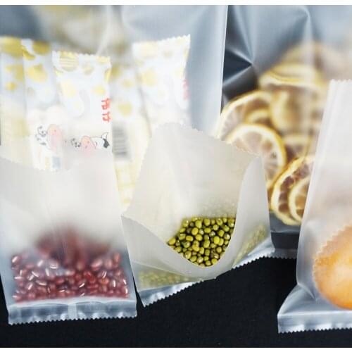 100pcs Frosted clear Plastic plain pocket 15x22cm Surface Matte lucency Flat bag heat seal socks pouch packing Biscuits packing