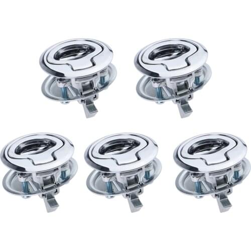Marine Stainless Steel Flush Latch Pull Locker Hatch Door Cabinet Latch Lift Handle Boat RV Camper Yacht Flush Locking Locker