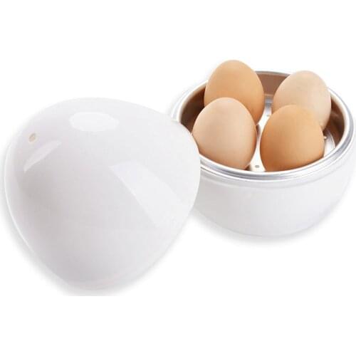 Microwave Oven Egg Steamer Egg Boiler Household Microwave Special 4 Egg Boiled Egg Shape Egg Shaped Steamed Egg B