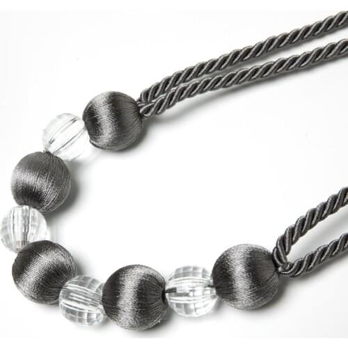 1Pc Bead Curtain Tieback Home Decor Gold Holdback Curtains Holder Clamp Buckle Rope Room Accessories Decoration Tie Back