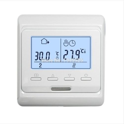 With Sensor M6.716 220V 16A LCD Program Electric Digital Floor Heating Air Thermostat Warm Underfloor Heating Room Thermostat
