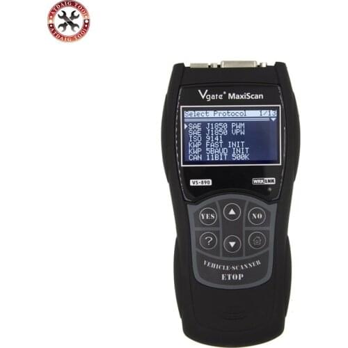 VGATE VS890 OBD2 Code Reader Universal OBD2 Scanner Multi-language and Car Diagnostic Tool Vgate MaxiScan VS890 Free Shipping