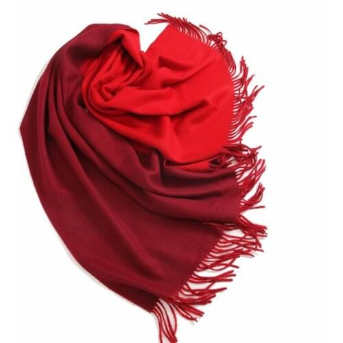 100%Cashmere Scarf Women Wrap Double Sides Thick Shawl Pure Cashemmere Scarfs Winter High Quality Natural Fabric Extra Soft Warm