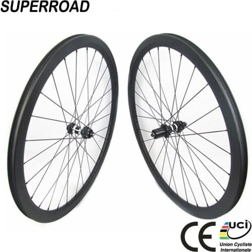 Special Price 25mm Wide 50mm Deep China 650C Disc Brake Full Carbon Clincher Wheelset DT Swiss