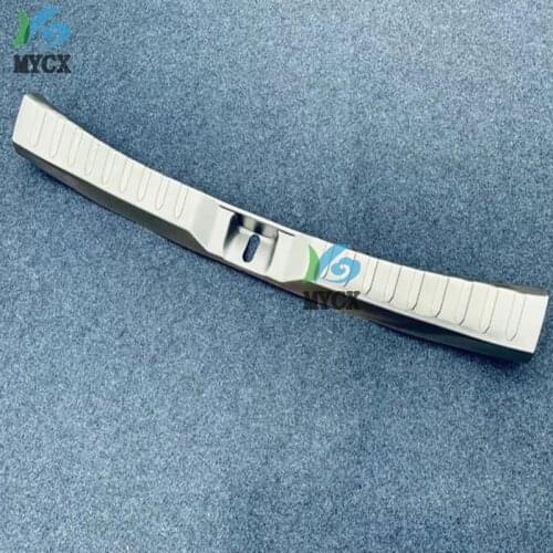 Rear Foot Inner Bumper Protector Guard Sill Plate Molding Stainless Steel For Toyota Rav4 RAV-4 2019 2020 Car Parts