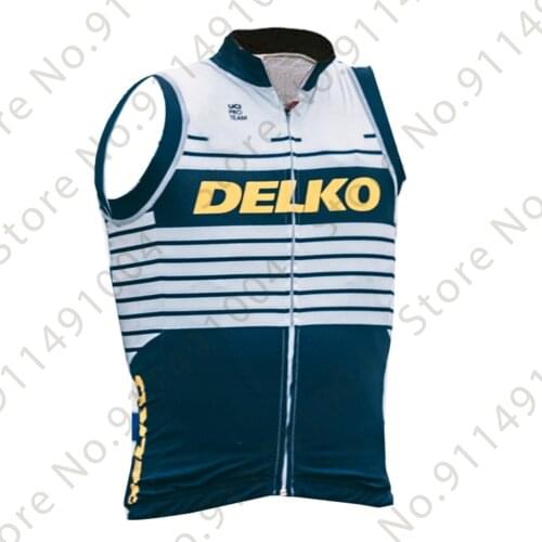 DELKO 2021 Pro Team Windproof Gray Vest Men‘s Winter Cycling Jersey Sleeveless Rode Bike Mtb Wear Maillot Ropa Ciclismo