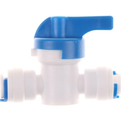 1 Pcs Ball Valve Switch 1/4'' Inline RO Water Reverse Osmosis Ball Switch Ball Valve Quick Connect Shut off