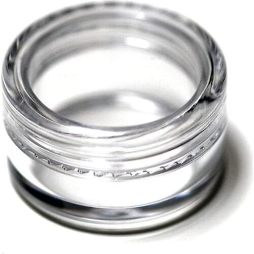 100pcs 5g Round Bottom Cream Transparent Eye Cream Dispenser Portable Travel Mini Refillable Container Empty Cosmetic Bottle