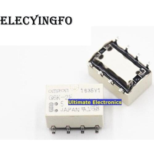2pcs Signal relay G6K-2F-5VDC G6K-2F-DC5V