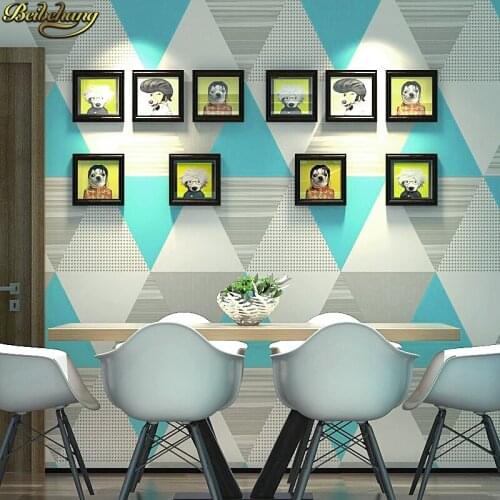 Beibehang papel de parede 3D wall paper roll home decor Nordic minimalist geometric lattice squares Wallpaper for Living Room