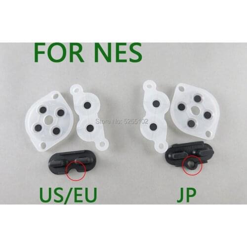 5sets Replacement For NES US/EU JP Nintendo Famicom conductive adhesive Conduction Conductive Rubber A B Button D Pad For NES FC