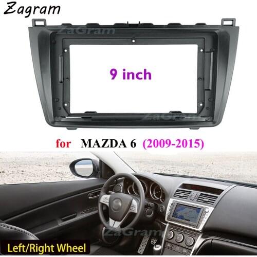 9 Inch 2 Din Car Video Fascia for MAZDA 6 2009-2015 Panel CD DVD Player Audio Frame Dashboard Mount Kit