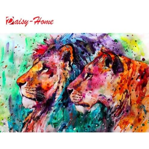 Diamond Painting 5D Lion Rhinestones Art Diamond Embroidery Cross Stitch Animals Handwork Hobby Gift Home Decor