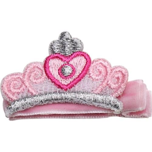 Baby Girl Infant Hair Accessory Newborn Clip Headwear Princess Children Cute Hairpin Gift Lovely Crown fairy Pink Toddler Lace