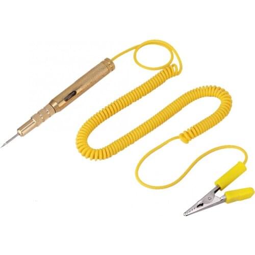 6V-24V Car Circuit Tester Probe Light System Test Probe Lamp Auto Light Lamp Voltage Test Pen Detector Copper Tester