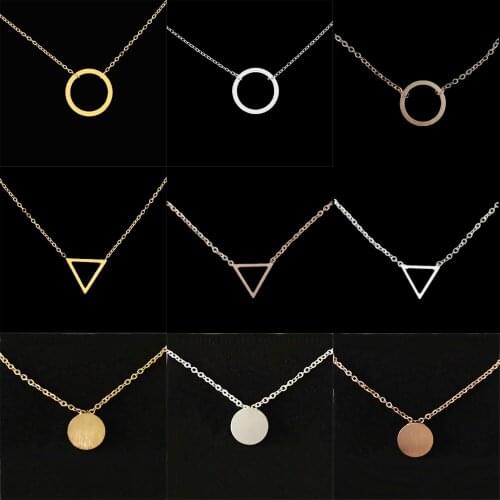 V Attract Geometric Shape Choker Necklace Women Statement Long necklace Chocker Trendy Necklaces Pendants Collier 10PCS