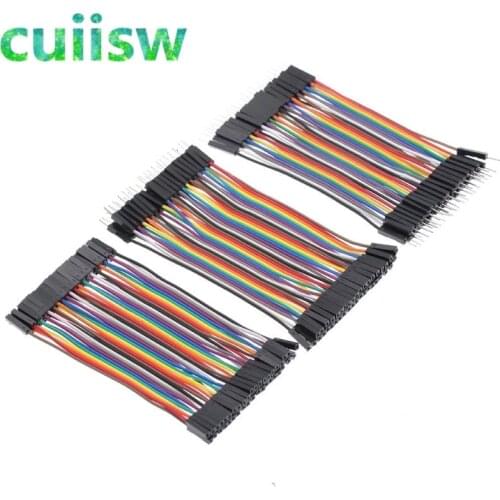 40PIN Dupont Line 10CM 20CM 30CM Male to Male + Female to Male and Female to Female Jumper Wire Dupont Cable for arduino DIY KIT