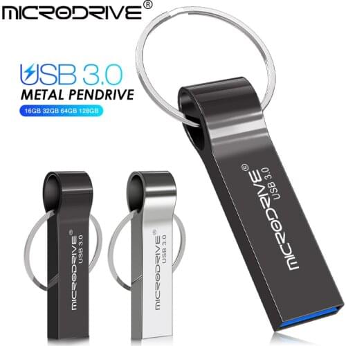 Metal USB Flash Drive Usb 3.0 Pen Drive 64GB 128GB High Speed Flash Drive 32GB 16GB 8GB 4GB mini USB Stick Keyring Pendrive