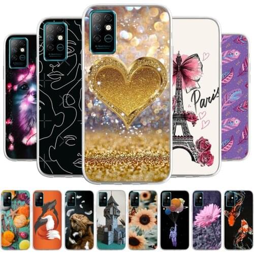 Cartoon Case For Infinix Note 8 Cover For Infinix Note 8 Soft TPU Coque Capa Animal Painted Phone Fundas Bumper