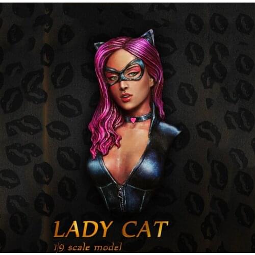 Unassambled 1/10 ancient girl with sunglasses bust Resin figure miniature model kits Unpainted