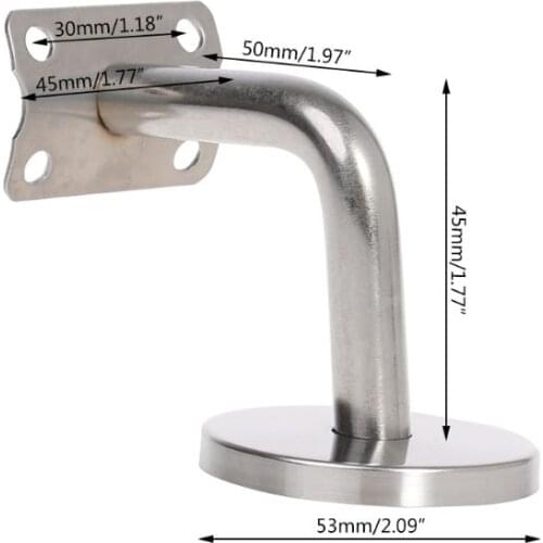 Stainless Steel Wall Mounted Stair Handrail Bracket Banister Rail Support