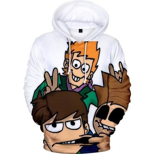 New Eddsworld 3D Print kids Hoodie Loose Casual Sweatshirt Boy/girls Harajuku Slim Hot Sale mens Pullover Hooded Clothes