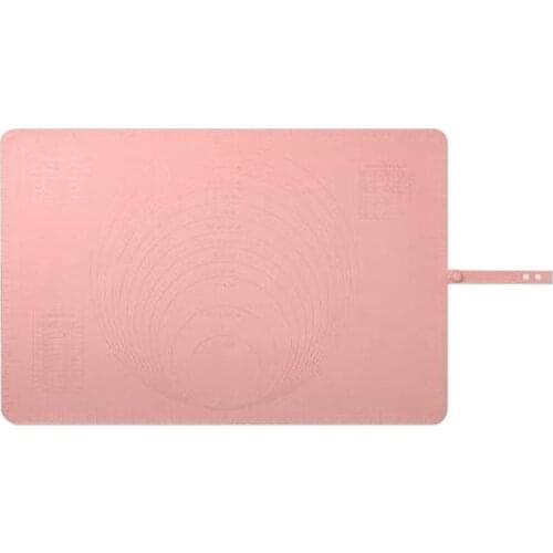 Kapmore 1pc Solid Color Silicone Baking Mat Non-Stick Cooking Mat Pastry Mat With Measurement DIY Baking Tools Accessories