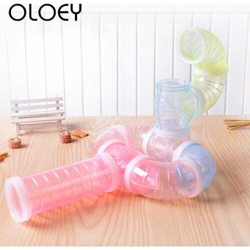 Plastic Pet Game Runway Tunnel Toys Mini Physical Exercise for Pet Rabbit Hamsters Guinea Pig and Small Animals Supplies