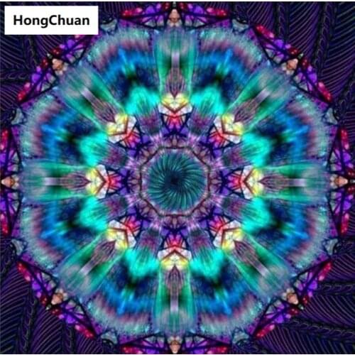 Religious Mandala High-end Mural 5D DIY Square/Round Diamond Painting Mosaic Diamond Cross Stitch Home Decoration Art Gift