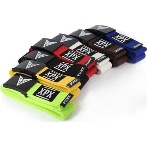Fashion PXP Canvas Belt Metal Automatic Buckle Men And Women Personality Trend Student Popular Couple Trousers