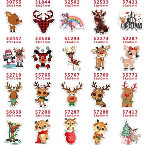 10 pcs Merry Christmas day Resin Flatback for Hair Bows Planar Resin Crafts Custom Resin for DIY Phone Decorations PR30755