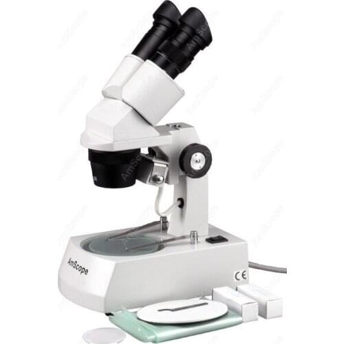 Stereo Binocular Coin Microscope-AmScope Supplies Stereo Binocular Coin Microscope 5X 10X 15X 30X SE305-AX