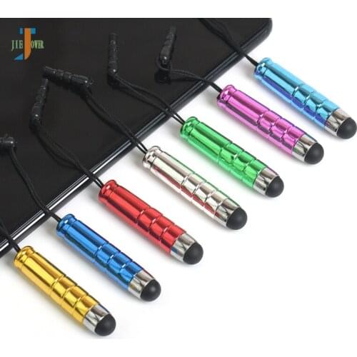 5000pcs/lot Stylish Universal Colourful Mini Bullet Capacitive Screen Stylus Touch Pen for Ipod/ipad for Iphone for Tablet PC