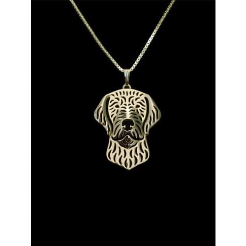 Trendy cute Wirehaired Vizsla dog pendant necklace women gold silver plated statement necklace men cs go collares