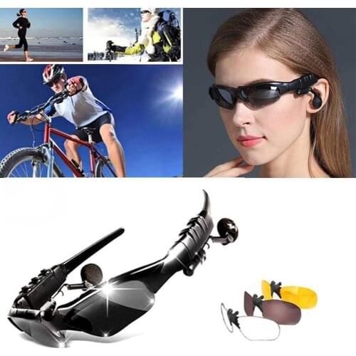 Cycling Sunglasses Riding 4.0 Bluetooth Earphone Smart Glasses Outdoor Sport Wireless Bike Sunglasses Headphone With Mic