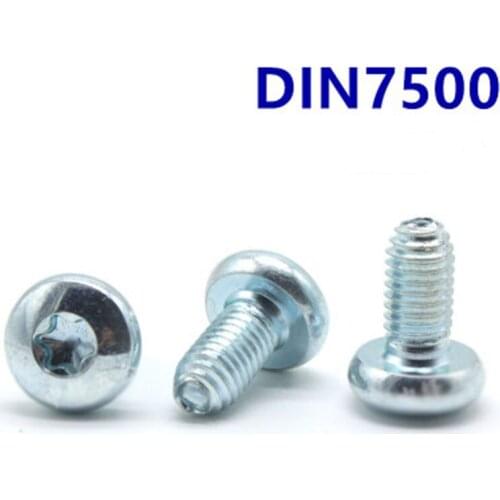 M3 M4 Torx Screw Pan head Triangle thread Screws Self-tapping Botls DIN7500
