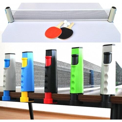 Retractable Table Tennis Net Home Portable Ping Pong Post Net High Quality Home Exercise Plastic Strong Mesh Indoor Sport Tools
