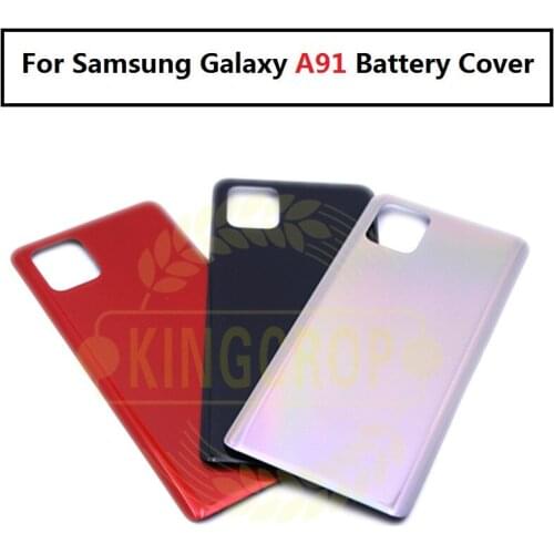 For SAMSUNG Galaxy A91 Back Battery Cover Door Rear Glass Housing Case For SAMSUNG A91 A915F/DS,A915F/DSN A915F/DSM