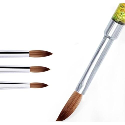 1 Pc Gradient Pencil Nail Art Brush Drawing Acrylic colorful Handle Painting Pen Nail UV Gel Tips DIY Nail Art Tool