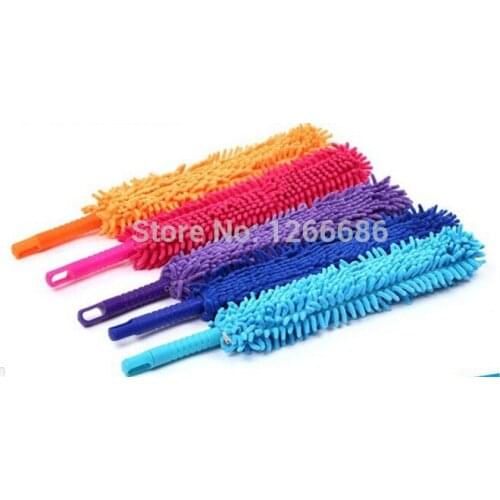 34pcs/lot Flexible Head Cleaning Dusting Duster Chenille Microfiber Clean Brush Dusting Tool