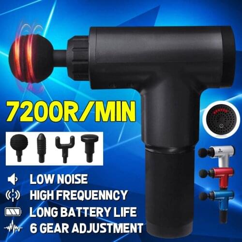 7200 Rpm Massage Gun Deep Muscle Massager Muscle Pain Body Neck Massage Exercising Relaxation Slimming Shaping Pain Relief