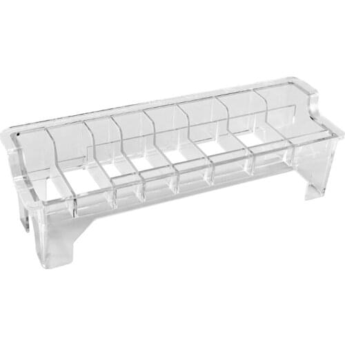 8 Grid Guide Limit Comb Storage Box Hair Clipper Organizer Case Salon Barber Too 95AC