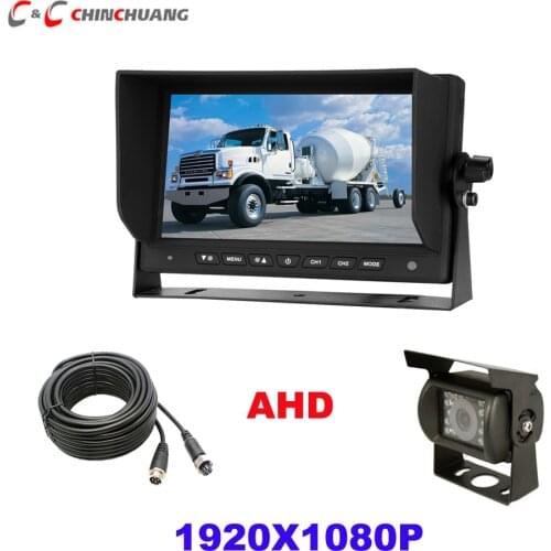 1920*1080 High Definition AHD Truck Starlight Night Vision Backup Camera 7 inch Vehicle Reverse Monitor for Bus Car Van Trailer